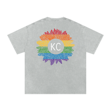 KC Gay Pride Acid Wash Oversize T-Shirt - 250 GSM
