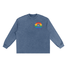 KC Pride Sunflower Snow Washed Oversize Long Sleeve T-shirt