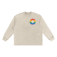 KC Pride Sunflower Snow Washed Oversize Long Sleeve T-shirt