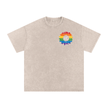 KC Gay Pride Acid Wash Oversize T-Shirt - 250 GSM