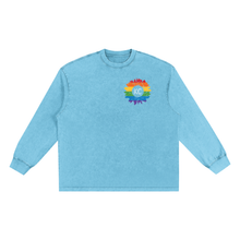 KC Pride Sunflower Snow Washed Oversize Long Sleeve T-shirt