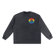KC Pride Sunflower Snow Washed Oversize Long Sleeve T-shirt