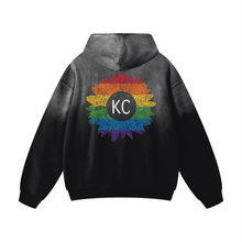KC Gay Pride Heavyweight Sunfade Oversized Hoodie